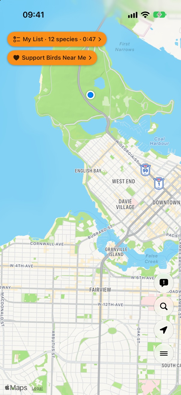 Just the map, with the My List pill