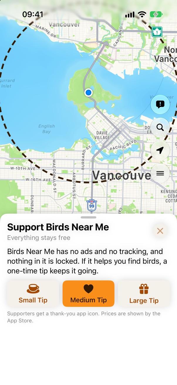 Support Birds Near Me